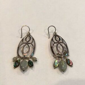 Silpada sterling silver and beaded earrings, unworn